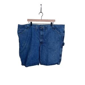 Wrangler Blue Denim Carpenter Shorts Medium Wash Size 48